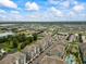 Expansive aerial view of the community showcasing lush landscaping, a sparkling pool, and convenient parking at 181 Ella Kinley Circle # 305, Myrtle Beach, NY 29588