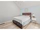Clean and spacious bedroom featuring an expansive vaulted ceiling at 1890 Colony Dr. # 17T, Surfside Beach, SC 29575