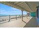Covered deck with beach and ocean views at 2201 S Waccamaw Dr., Murrells Inlet, SC 29576
