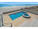 Beautiful beachside pool and spa with an ocean view at 2201 S Waccamaw Dr., Murrells Inlet, SC 29576