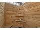 This gorgeous shower is decked out in wood at 2201 S Waccamaw Dr., Murrells Inlet, SC 29576