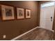 Inviting entryway with hardwood floors and stylish wall decor at 244 Legends Village Loop, Myrtle Beach, SC 29579