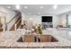 Close-up of a kitchen sink overlooking the staircase and living area at 2652 Ellesmere Circle, Myrtle Beach, SC 29579
