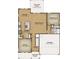Main level floor plan showcasing a kitchen, great room, dining, dinette, and bedroom with a garage at 308 Starlit Way, Myrtle Beach, SC 29579