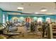 Bright, airy gym features modern equipment and ample natural light, creating an inviting workout space at 405 Banyan Place, North Myrtle Beach, SC 29582
