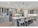 Bright kitchen with white countertops, gray cabinets, and stainless steel appliances at 410 44Th Ave. N, Myrtle Beach, SC 29577
