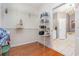 Spacious walk-in closet featuring a wire shelving system and hardwood floors at 4721 National Dr., Myrtle Beach, SC 29579