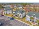 An aerial view of the condominium building, showcasing the surrounding landscape at 473 White River Dr. # C, Myrtle Beach, SC 29579