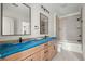 Bright bathroom with double vanity, modern fixtures, and tiled shower/tub combo at 481 Starlit Way, Myrtle Beach, SC 29579