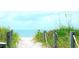 Picturesque beach path lined with lush greenery, leading to the ocean with a serene view at 544 Fox Chase Dr., Conway, SC 29527