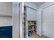 Organized pantry with shelving provides ample storage for groceries and kitchen essentials at 544 Fox Chase Dr., Conway, SC 29527