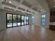 Open living space with floor to ceiling sliding doors opening to backyard at 5515 Porcher Ave., Myrtle Beach, SC 29577