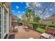 Brick patio with seating area, perfect for outdoor entertaining and relaxation at 707 Compass Pointe Dr, North Myrtle Beach, SC 29582
