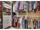 Spacious walk-in closet with built-in shelving, drawers, and hanging rods, offering ample storage at 707 Compass Pointe Dr, North Myrtle Beach, SC 29582