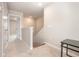 Hallway with carpet floor and entrance to a bedroom at 816 Wailea Circle, Little River, SC 29566