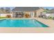 Backyard swimming pool with patio area, complete with a gazebo and outdoor dining set at 110 Echaw Dr., Conway, SC 29526