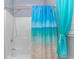 A bathtub and shower combination featuring a blue ocean-themed shower curtain at 110 Echaw Dr., Conway, SC 29526