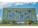 Exterior of large beachfront condo complex with balconies at 1105 S Ocean Blvd. # 220, Myrtle Beach, SC 29577