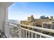 Relaxing balcony with ocean views, offering a serene spot to enjoy the scenery at 1207 Ocean Blvd. S # 50801, Myrtle Beach, SC 29577