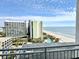 Enjoy this ocean view, pool and beachfront access from the comfort of your balcony at 1207 S Ocean Blvd. # 51104, Myrtle Beach, SC 29577