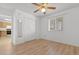 Bright bedroom featuring wood floors, a ceiling fan, a window, and closet at 1440 Blue Tree Ct. # N, Myrtle Beach, SC 29588