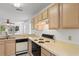 Kitchen with ample counter space and views into the living area at 1440 Blue Tree Ct. # N, Myrtle Beach, SC 29588