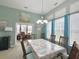 Bright dining room with modern furnishings and views of the office at 1651 Fairforest Ct., Conway, SC 29526