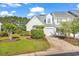 Charming two-story townhome with manicured lawn and an attached one-car garage at 182 Wimbledon Way # 182, Murrells Inlet, SC 29576