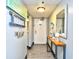 Hallway with decor and wood flooring gives a sense of comfort and welcoming at 201 74Th Ave. N # 2549/2550, Myrtle Beach, SC 29577