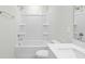 Clean bathroom with a white tub, shower combination, and coordinated fixtures at 2104 Copper Creek Ct., Longs, SC 29568