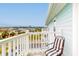 Cozy balcony view of neighborhood with white railing, outdoor seating, and view of the city at 212 58Th Ave. N # 1C, North Myrtle Beach, SC 29582