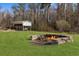 Backyard fire pit area perfect for relaxing evenings outdoors, plus a covered storage area for your recreational vehicles at 2325 Highway 111, Little River, SC 29566