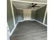 This bedroom features a ceiling fan and a closet for storage at 237 Charles Rd., Marion, SC 29571