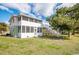 This two-story home has a screened porch and stairway to the ground at 2602 Perrin Dr., North Myrtle Beach, SC 29582