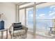 Comfortable armchair on private balcony providing stunning ocean views at 2701 S Ocean Blvd. # 1908, North Myrtle Beach, SC 29582