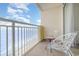 Balcony features seating and overlooks a stunning ocean view at 2701 S Ocean Blvd. # 1908, North Myrtle Beach, SC 29582