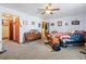 Bedroom with dresser and doorway leading to bathroom at 2945 Old Railroad Rd., Conway, SC 29527