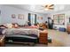Bedroom featuring a bed, desk and safe at 2945 Old Railroad Rd., Conway, SC 29527
