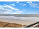 This beach view overlooks the sandy shoreline and the ocean water at 300 N Ocean Blvd. # 1026, North Myrtle Beach, SC 29582