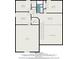 Floorplan displays bedroom sizes, bath, walk-in closet, Gathering room and attic on the second floor at 378 Dunbarton Ln., Conway, SC 29526