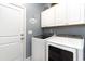 Functional laundry room including a washer and dryer, with built in storage at 378 Dunbarton Ln., Conway, SC 29526