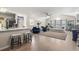 Open concept living area with bar seating and stylish decor at 4448 Lady Banks Ln. # 11E, Murrells Inlet, SC 29576