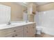 Bright bathroom with double vanity, toilet, and shower at 4875 Luster Leaf Circle # 202, Myrtle Beach, SC 29577
