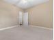 Bedroom with carpet and a open closet door at 4875 Luster Leaf Circle # 202, Myrtle Beach, SC 29577