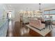 Bright kitchen features stainless steel appliances, a large island, and a dining area with bench seating at 489 Harbour View Dr., Myrtle Beach, SC 29579