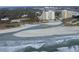 Stunning aerial view of the coastline featuring luxury condos, sandy beaches, and the ocean waves at 490 Ocean Creek Dr. # 8, Myrtle Beach, SC 29572