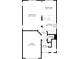 Detailed floor plan showcasing the layout of the living room, kitchen, and garage at 504 Lake Shore Dr., Surfside Beach, SC 29575
