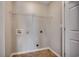 Empty room offering a blank canvas with washer and dryer hookups and wire rack at 504 Lake Shore Dr., Surfside Beach, SC 29575