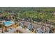 Aerial view of townhomes and community pool at 5042 Forsythia Circle # 5042, Murrells Inlet, SC 29576