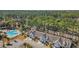 Aerial view of townhomes and community pool at 5042 Forsythia Circle # 5042, Murrells Inlet, SC 29576